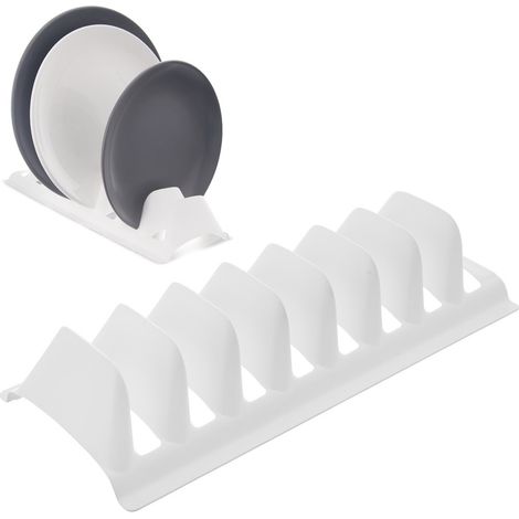 Tapa blanca y soporte para plato de 29,5 x 13,5 x 6 cm. (1/5)