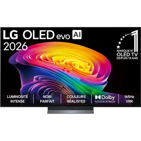 Téléviseur LG OLED evo 65" OLED65C6LA 4K 120 Hz VRR jusqu’à 165 Hz Gris