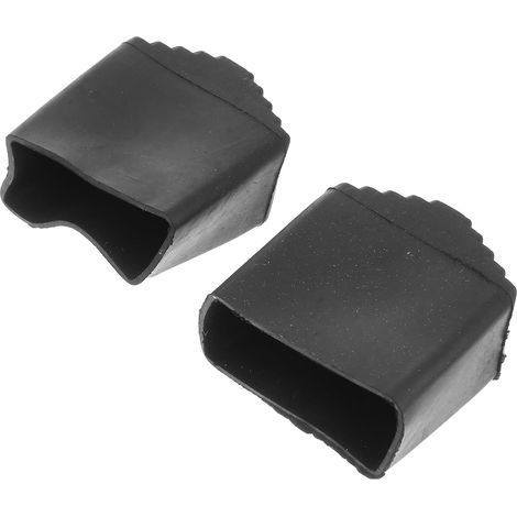 Patins Antidérapants en Caoutchouc 35X20 Noir Lot de 2, Protection Stable et Isolante pour Pieds d'Échelle Pliables en Usage Domestique (1/5)