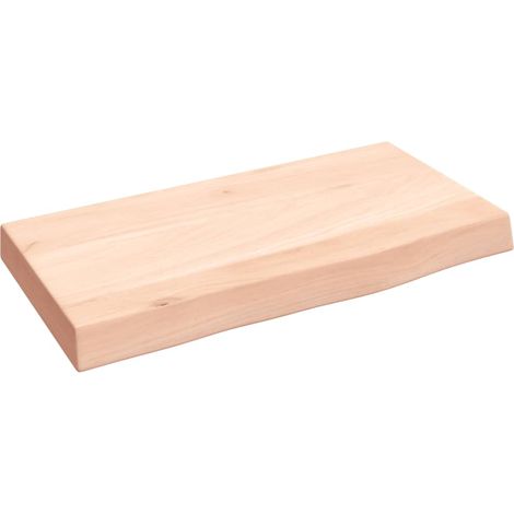 Étagère murale Étagère suspendue Etagères Flottantes 40x20x4 cm bois de chêne massif non traité BRZH598922 (1/4)