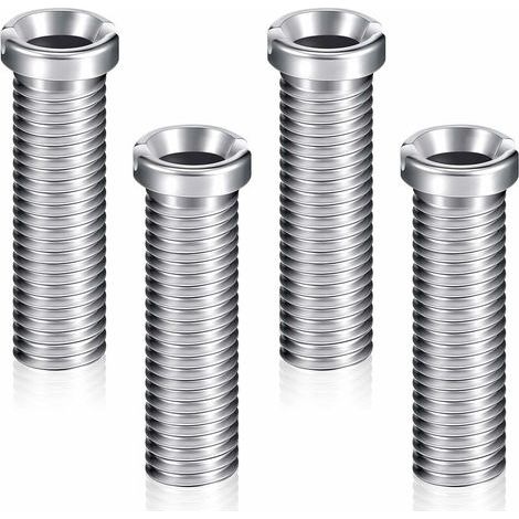 autres – Lot de 4 vis de panier d'évier 45 mm – Acier inoxydable – Vis à tête creuse pour éviers céramique – Fixation sécurisée bouchon filtre (1/5)