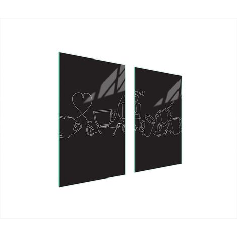 PLAQUE DE PROTECTION EN VERRE POUR POÊLE 75x52 NOIRE (1/5)