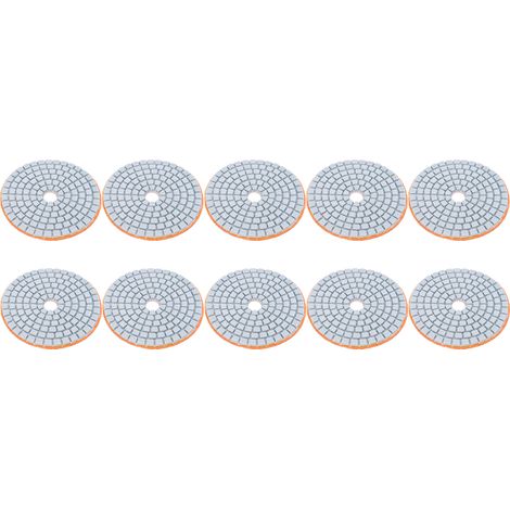10 Disques Diamant 3" pour Polissage Marbre, Béton, Pierre - Grain 300 (1/5)