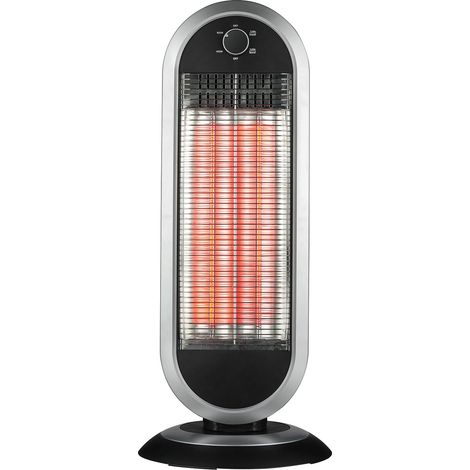 Radiatore a carbone 900W con base oscillante. Antracite (1/4)