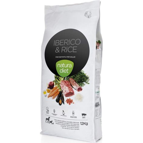NATURA DIET DOG IBÉRICO & RICE 12 Kg (1/2)