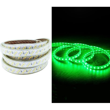 Striscia Led SMD Strip 5m Luce Verde Illumianazione Tripla Fila Flessibile (1/5)