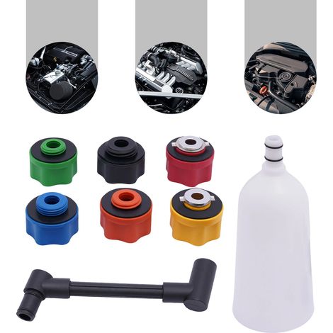 Ensemble de remplissage d'huile, ensemble d'entonnoir de remplissage d'huile de voiture, diamètre 6cm, pour Audi, BMW, Dodge, Honda, Mazda, etc. (1/5)