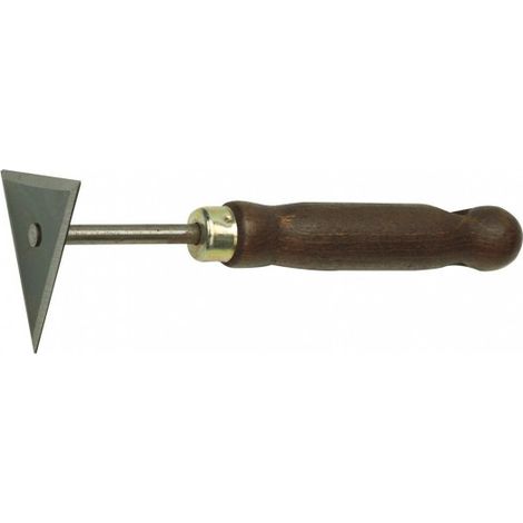 Mob Outillage – Grattoir triangulaire 8cm – Lame biseautée pour élargir fissures – Outil vitrier professionnel – Pour joints et rebouchage (1/2)