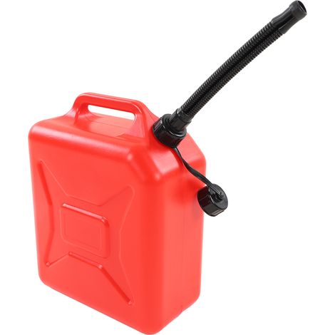 Roter 10-Liter-Kraftstoffkanister (2,6 Gallonen) mit Skalenlinie, verdicktes HDPE, flammhemmender ABS-Flüssiggasbehälter (1/5)