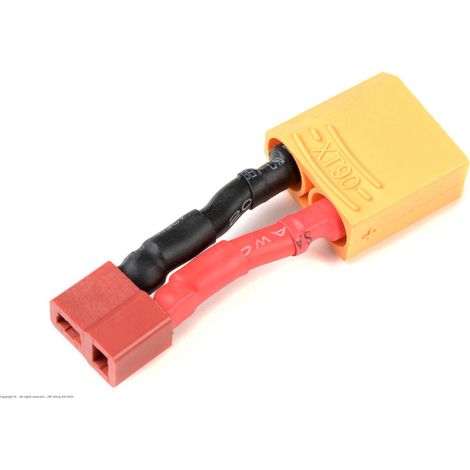 Revtec - Power Adapter Lead - Deans Plug XT-90 Plug - 12AWG Silicone Wire - 1 pc