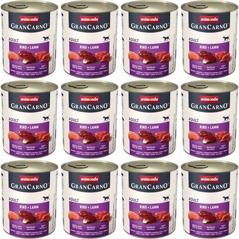 ANIMONDA Grancarno Adulte boeuf agneau 12x800g (1/2)