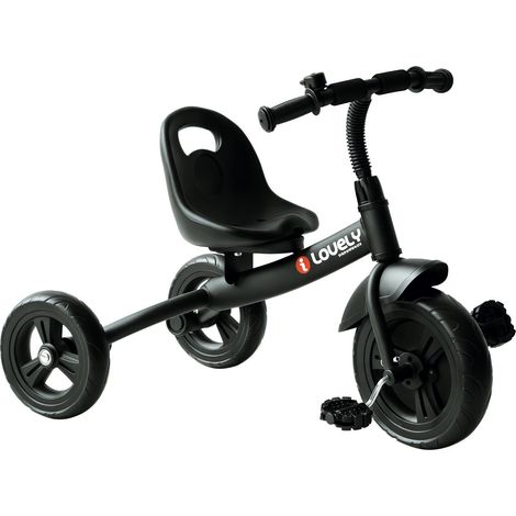 Tricycle Enfants Multi-équipé Garde-Boue Sonnette pédales antidérapantes siège réglable 2 Positions, Dossier