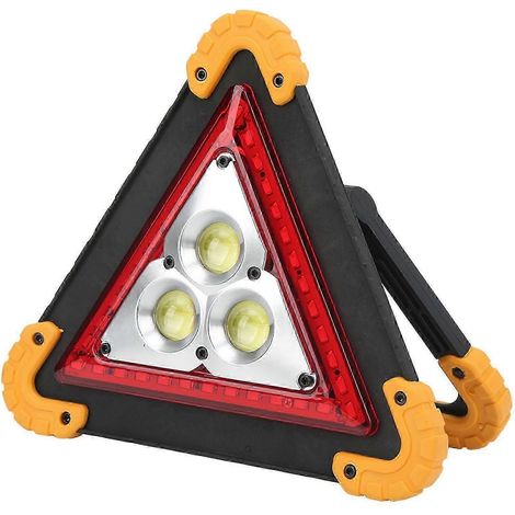 Compatible avec les feux de signalisation triangulaires pour voitures, les lampes de signalisation portables à LED pour le dépannage, les feux de signalisation triangulaires d'urgence multifonctionnel (1/5)