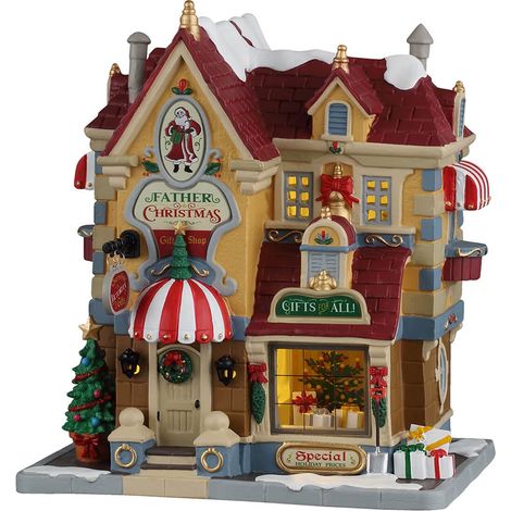 Father Christmas Gift Shop - LEMAX COD. 65562 adattatore (4,5 V) incluso (1/2)