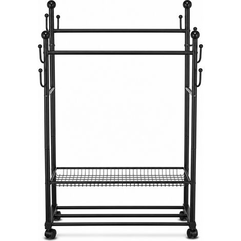 Porte Manteau Cactus Mobile sur Pied pour Chambre Noir 100 cm (1/5)