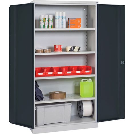 Armadio da officina - Dimensioni 1000x500x1950mm - Porte RAL 7016 - W030020001-GCGA