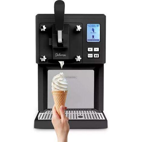 Gelatiera Kitchencook Deliciosa nero 250 W 1.5 L