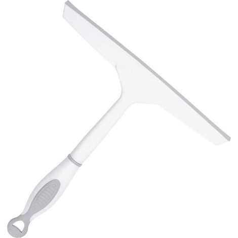 Raclette de Ménage, Raclette Fenêtre, Raclette Douche, Raclette Fenêtre Douche, PP + TPR Tenu à La Main Raclette Nettoyante pour Écrans Douche, Fenêtres, Carreaux Salle Bains Miroir (Blanc)-Fei Yu (1/5)