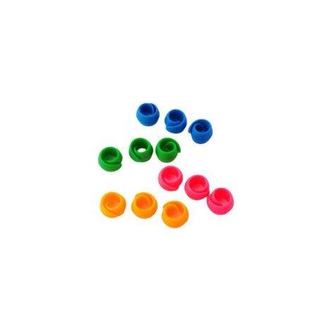 Set di 12 (4 colori) ferma-rocchetti, supporti per rocchetti, clip per rocchetti, adatti per rocchetti di macchine da cucire e ricamo. - Crezuo