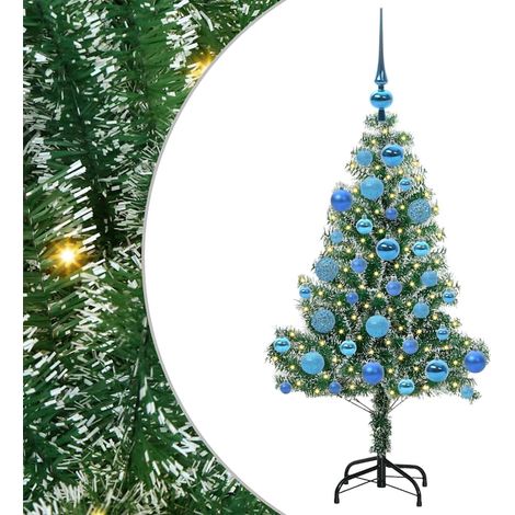 Artificial Christmas Tree Snow Flocked with LED Light 120 cm vidaXL (1/5)