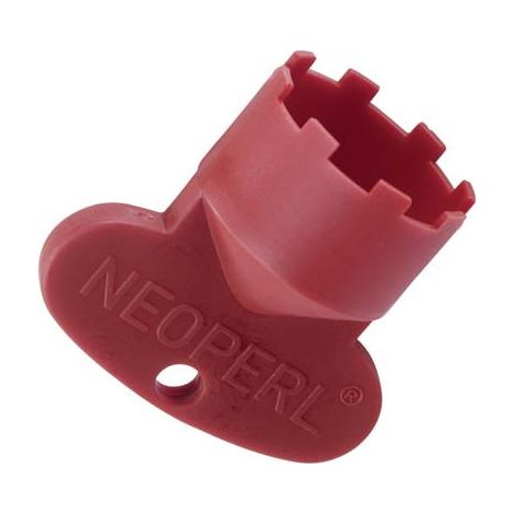 Chiave in plastica rossa per aeratore integrato maschio 21,5x100