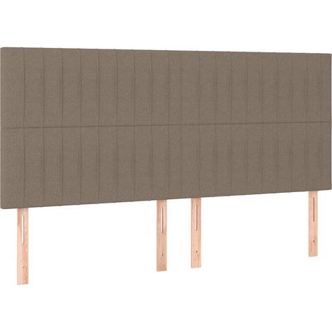 Maison Exclusive - Čelo postele béžové 160x5x118/128 cm látkové (1/5)