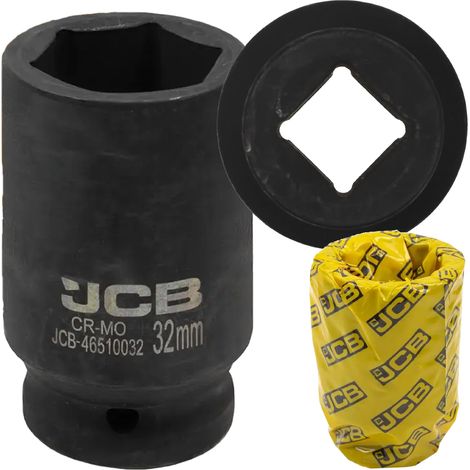 JCB Tiefschlagschrauber-Einsatz 3/4" Cr-Mo 6-kant 32 mm