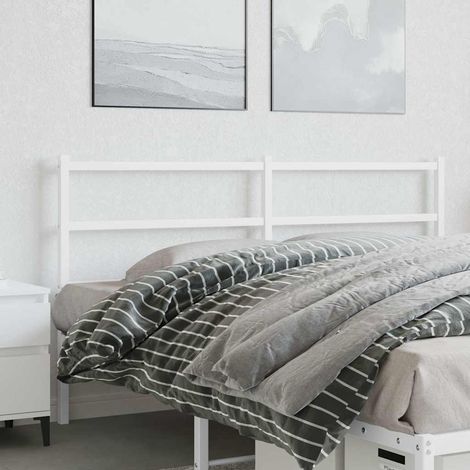 Ersatz-Kopfteil Metall Weiß 150 cm