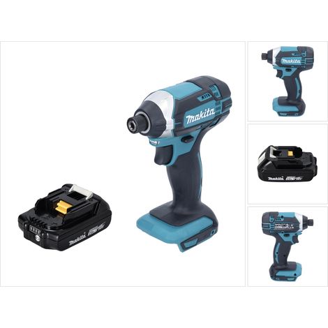 Makita DTD 152 A1 Atornillador de impacto a batería 18V + 1x Batería BL 1820 - Sin cargador, sin maletín incluidos