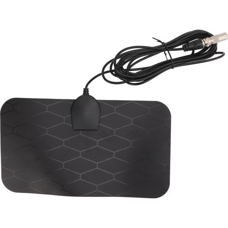Antenne TV Numérique Intérieure HD TNT 25dBi, Aérien Amplifié Haute Sensibilité KJ-029, Récepteur Terrestre Puissant (1/5)