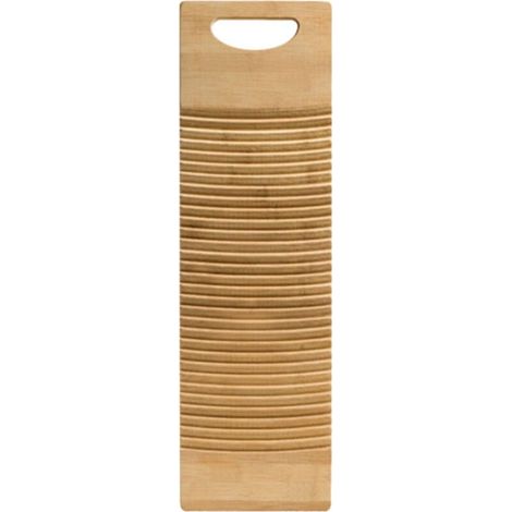 Planche à laver en bois disponible, avec poignée rectangulaire, pour laver le linge à la maison. Matériau pratique et durable. Planche à laver épaisse. (1/5)