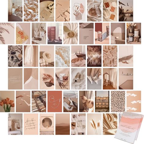 Kit Collage Murale Botanique - 50 Pièces - Format 10 x 15 cm - Carton 300 g/m² - Décoration Murale Chambre Bureau Séjour (1/5)