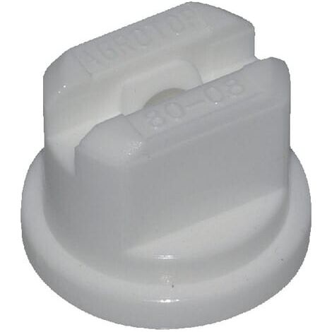 Tobera est谩ndar doble chorro plano SM 80掳 08 blanco pl谩stico Agrotop AGROTOP SM8008POM