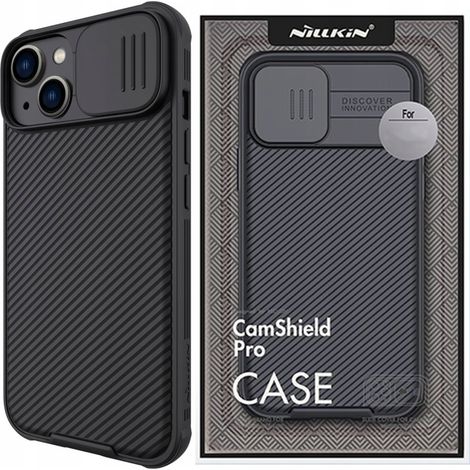 Étui magnétique Nillkin CamShield Pro pour iPhone 14 Plus, protection pour appareil photo, noir (avec MagSafe) (1/5)