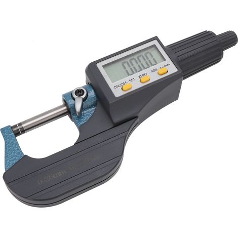 Micromètre numérique en alliage chromé à faible erreur, résolution de 0,001 mm (025 mm) (1/5)