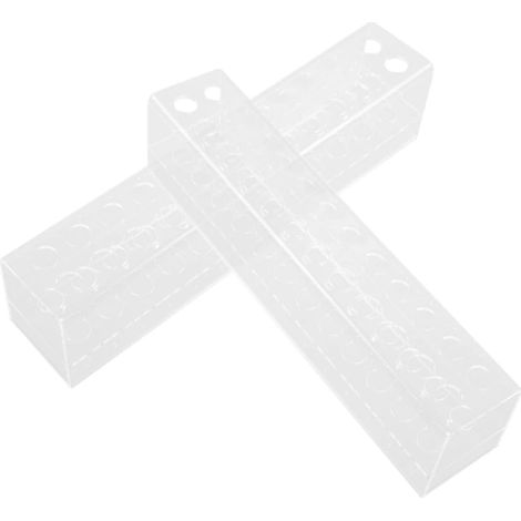 2pièces Porte-stylo Présentoir Support de Rangement pour Crayons et Stylos Organisateur de Bureau Transparent à Lot (1/5)