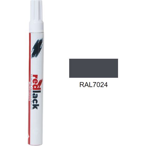 Retuschierstift 8 ml – RAL 7024 - Matt - Graphitgrau - für verschiedene Oberflächen - Redlack