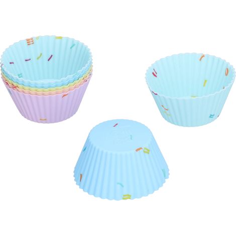 20 Moules en Silicone Réutilisables pour Cupcakes, Muffins, Gâteaux et Pâtisseries - Antiadhésifs