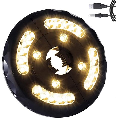 Patio Umbrella Light 24 LED Umbrella Light Outdoor Parasol Lights With 3 Level Dimming Umbrella Pole Light for Garden Patio Umbrella, Camping Tents or Outdoor BBQ Use (1/5)