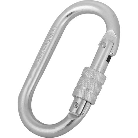 Vielseitiger Outdoor-Karabiner für Klettern, Sicherheit und Überleben, mit robustem Sicherungsring (1/5)