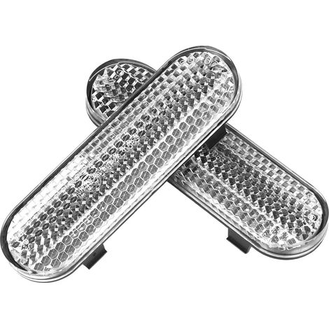 Two silver reflective strips for decorating the front of the 5Plus electric scooters. (1/5)