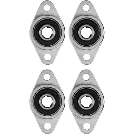 4 paliers à semelle Kfl08, alésage de 8 mm, en alliage de zinc, à bride rhombique, pour CNC (1/5)