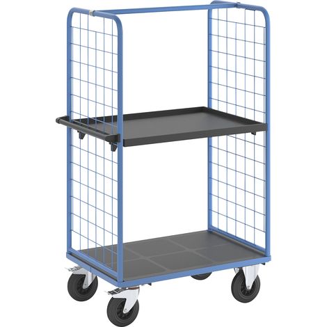 eurokraft pro, Chariot à tablettes à panneaux latéraux grillagés (1/5)