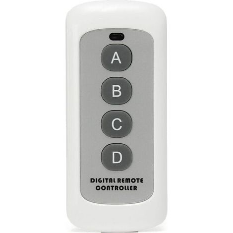 1 interrupteur d'escalier central, tactile, panneau verre, 4 boutons, 12 V CC, 433 MHz, pour maison et immeuble (1/4)