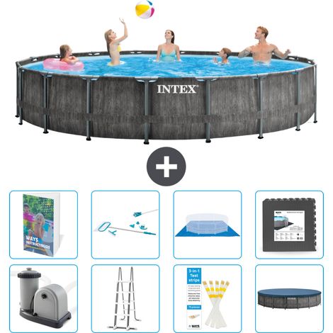 Prism Frame Pool Rund - 549x122 cm - 9-teilig S565