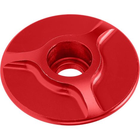 Casque de direction avant pour vélo, couvercle de potence en aluminium sans filetage, set pour VTT, vélo de route, rouge (1/5)
