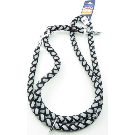 Laisse Cavo Reflect ø18mm x 2 M. L-XL réglable Noir pour chien - Trixie