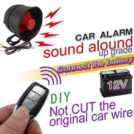 Sistema de alarma universal para coche de 12 V con 2 mandos a distancia, 7 niveles de sensibilidad, dispositivo de seguridad antirrobo para vehículos de fácil instalación. (1/4)