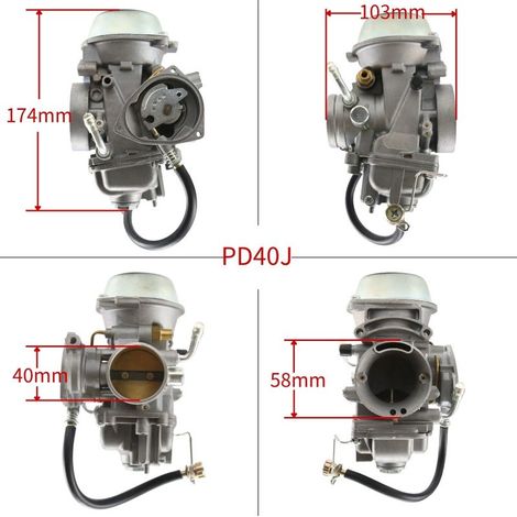 Carburateur PD40J pour Polaris Sportsman 500 4x4 6x6 (40 mm) (1/4)