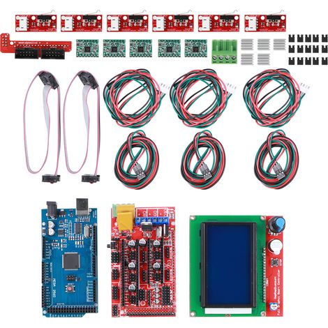3D-Drucker-Kit RAMPS 1.4 12864 Controller + A4988 Chipplatine, passend für Reprap (1/5)